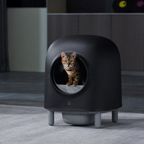 Battery operated cat litter sale box